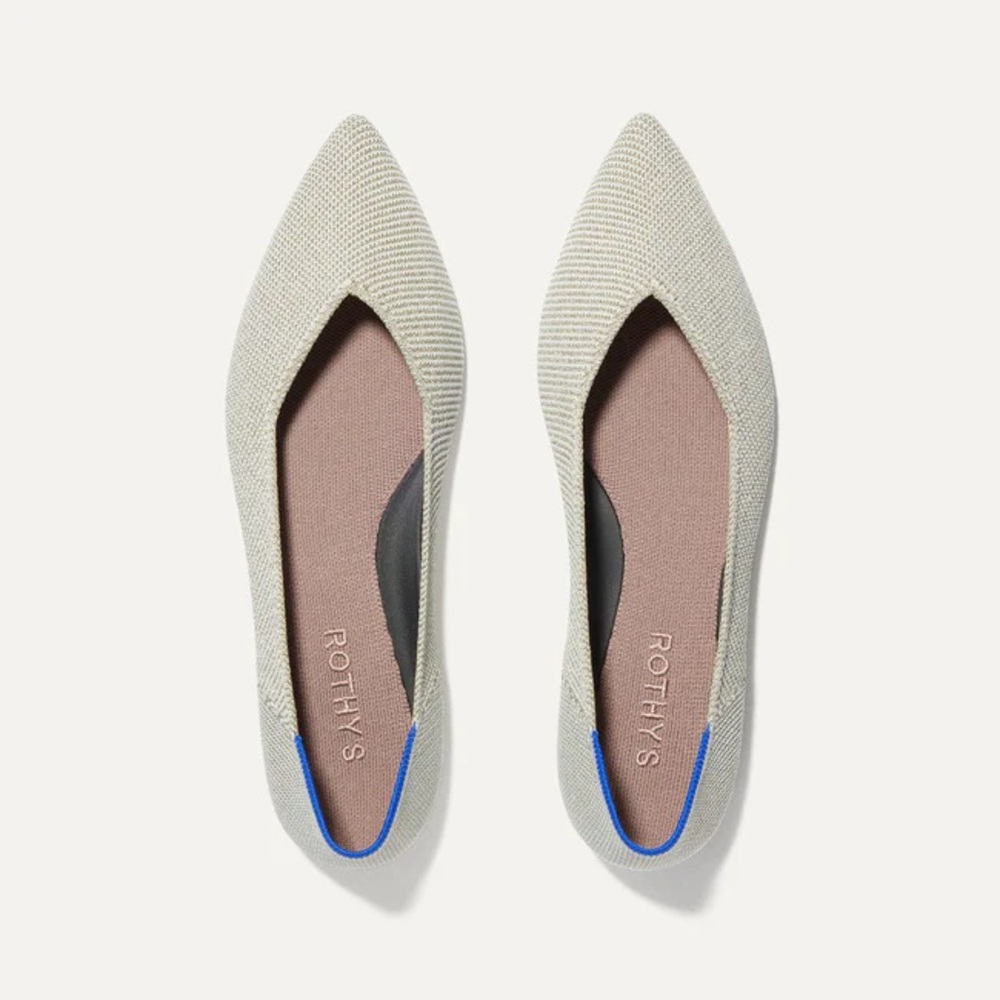 ROTHY’S The Point II Size 5.5 Shoes in Diamond Twill